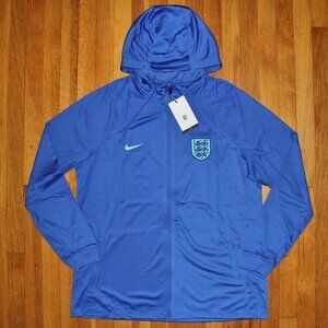 Nike Dri-Fit England National Team Strike Hooded Soccer Jacket Mens XL
